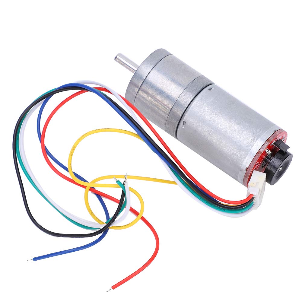 1200 RPM DC Motor GA25-370 Brushed Gear Motor With Encoder – DC 12V ...