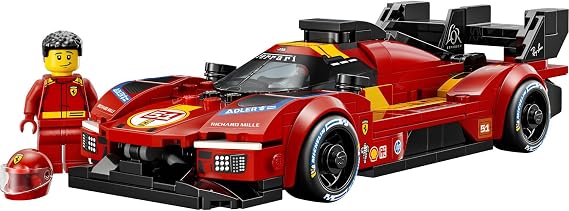 LEGO Speed Champions Ferrari 499P 77261-9 Yaş ve Üzeri Çocuklar için Lastiklerde Michelin Baskısı Gibi Gerçekçi Detaylar İçeren Yaratıcı Oyuncak Yapım Seti, Çocuklar için Hediye Fikri (329 Parça)
