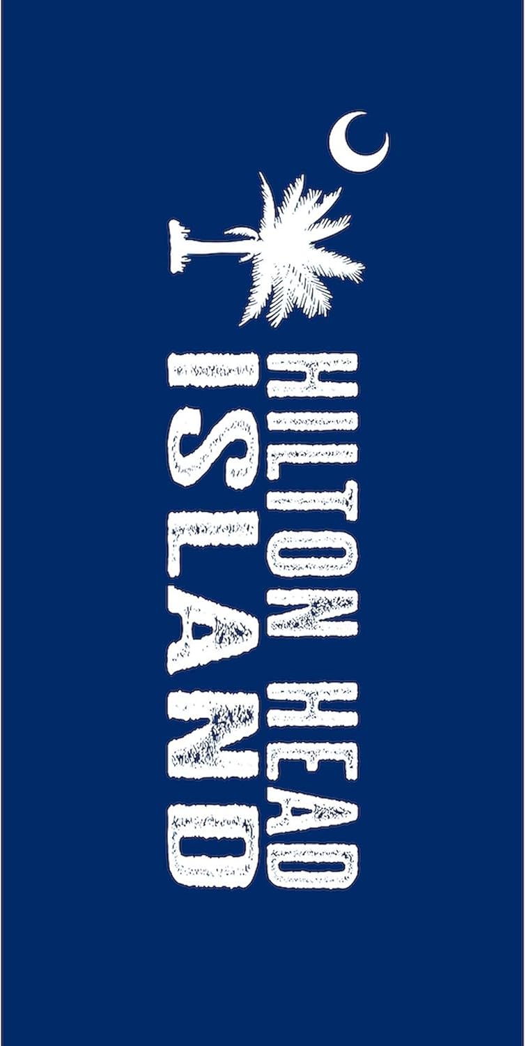 CafePress Hilton Head Island, South Carolina 30"x60" Absorbent Cotton Back, Soft Beach, Pool Towel