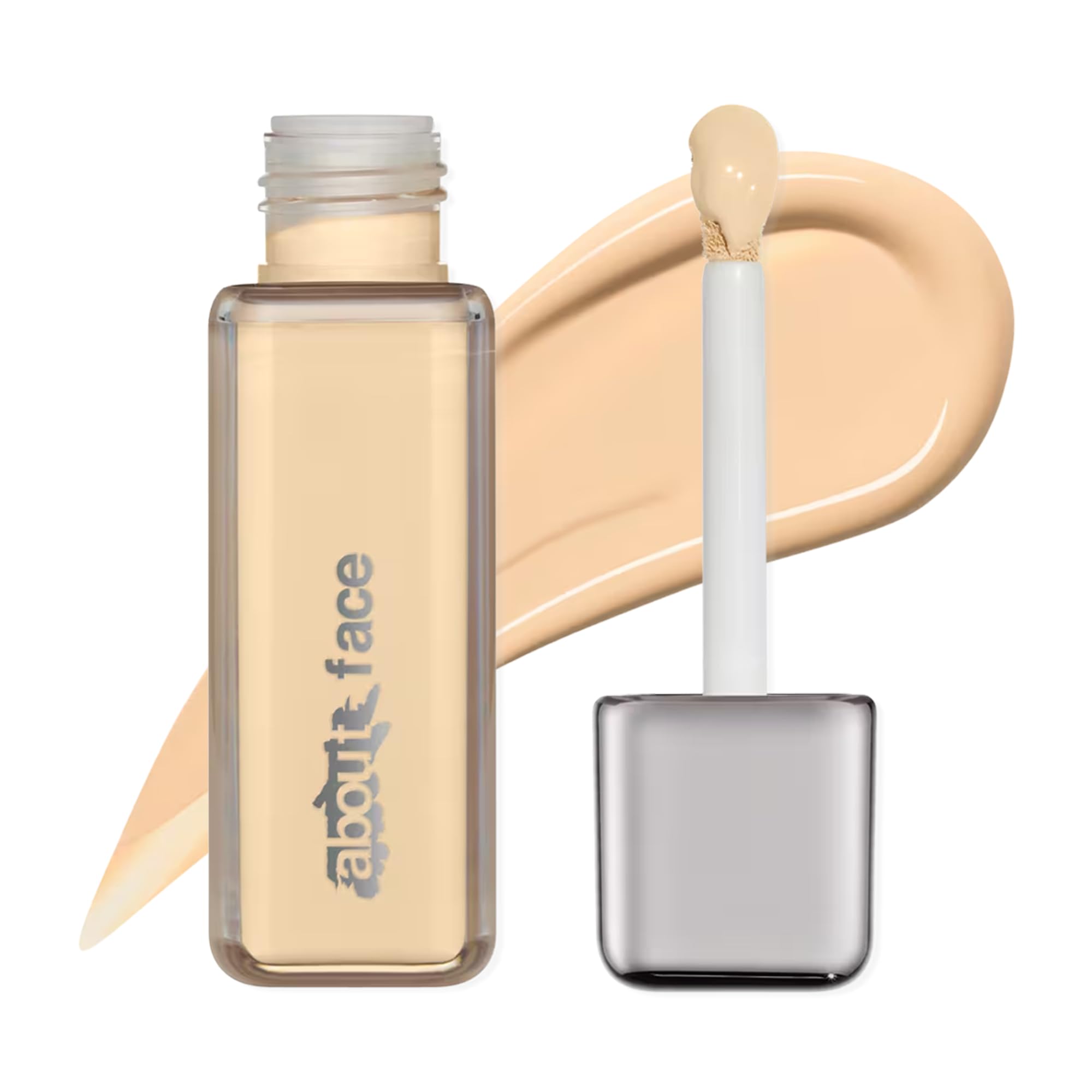 about-face THE PERFORMER Skin-Focused Foundation L1Warm – Medium Coverage, Long-Wear, Breathable & Buildable Base – Clean, Vegan, Hydrating Formula