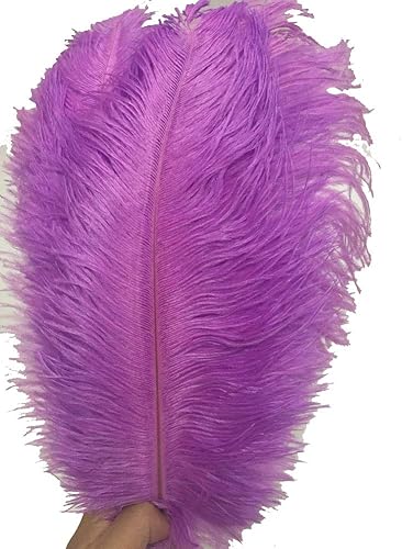 MELADY Paquete de 50 plumas naturales de avestruz de 30 a 13.8in, para decoración del hogar, boda, fiesta (lavanda)