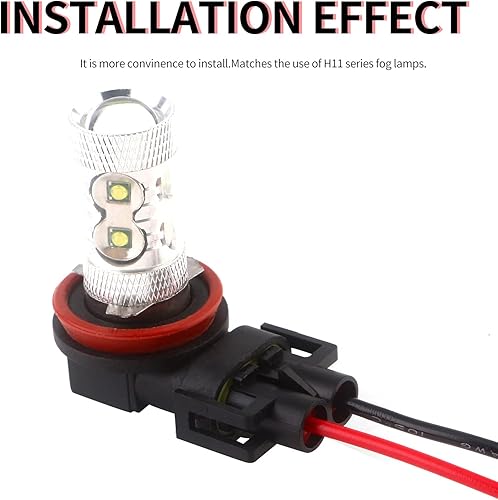 Miniatura 6 de H8 H11 880 881 Adaptador de enchufe macho Conector Arnés de cableado y adaptador hembra Arnés de cableado Cables compatibles con faros o luces