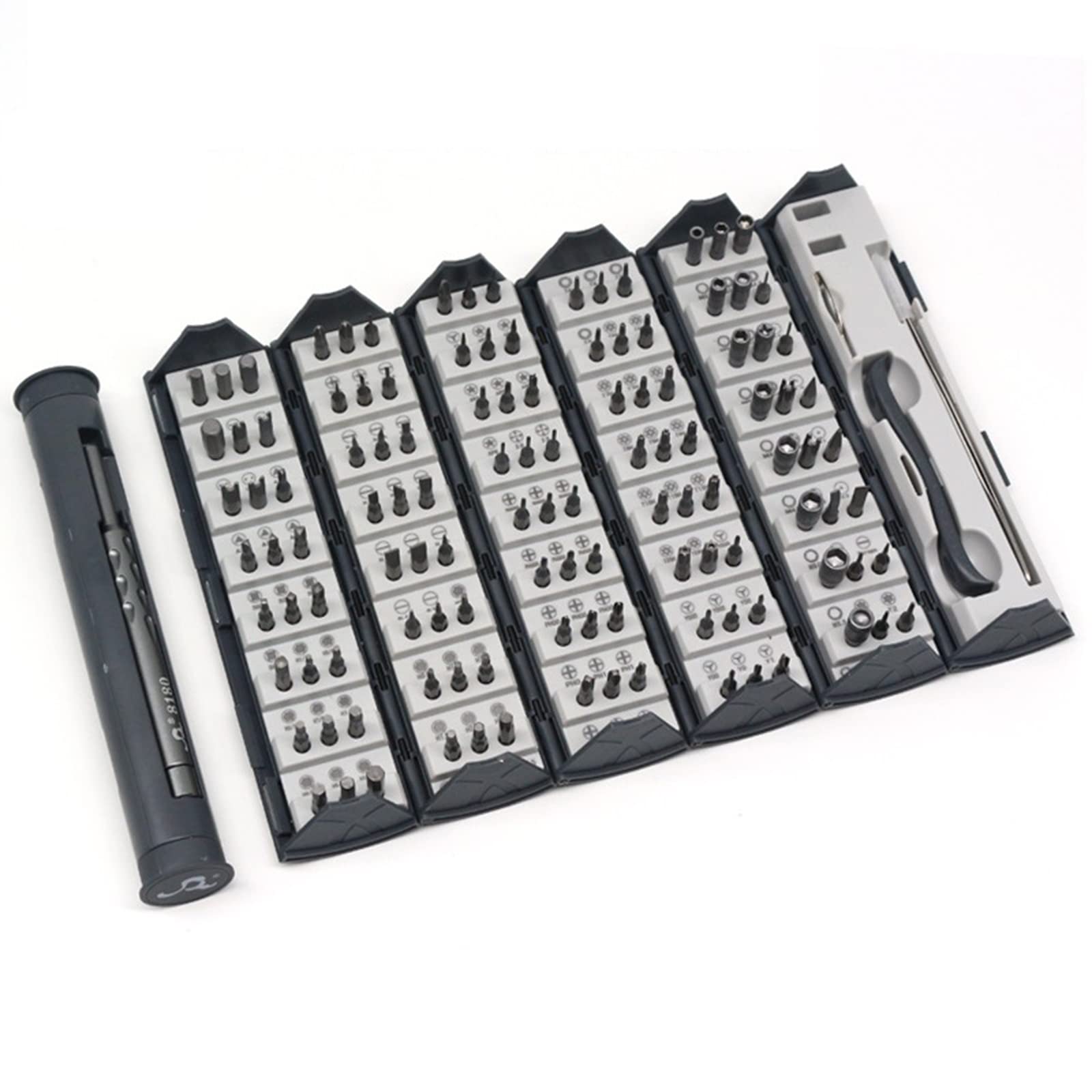Set cacciaviti precisione Kit strumenti per laptop 128 in 1 Cacciaviti professionali per computer Riparazione per telefono Set cacciaviti magnetici per vetro con custodia Strumento per