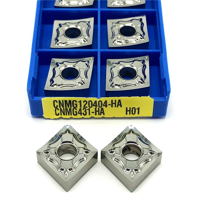 10 piezas insertos de corte CNMG120404 HA H01 para torno miniatura 4