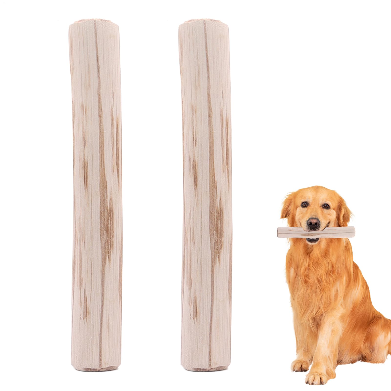 Mordedor De Madera De Café para Perros 2 Unidades Juguetes Mordedores En | Naturales Duraderas Para Masticadores Fuertes Ejercicio Al Aire Libre Y Dentición