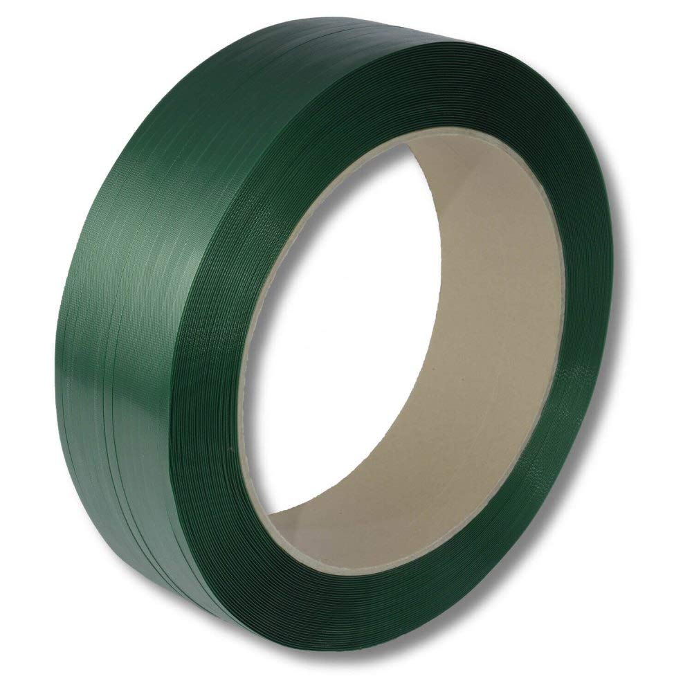 Umreifungsband PET Grün 12,0 mm x 0,60 mm Länge 2500meter Kern 406mm