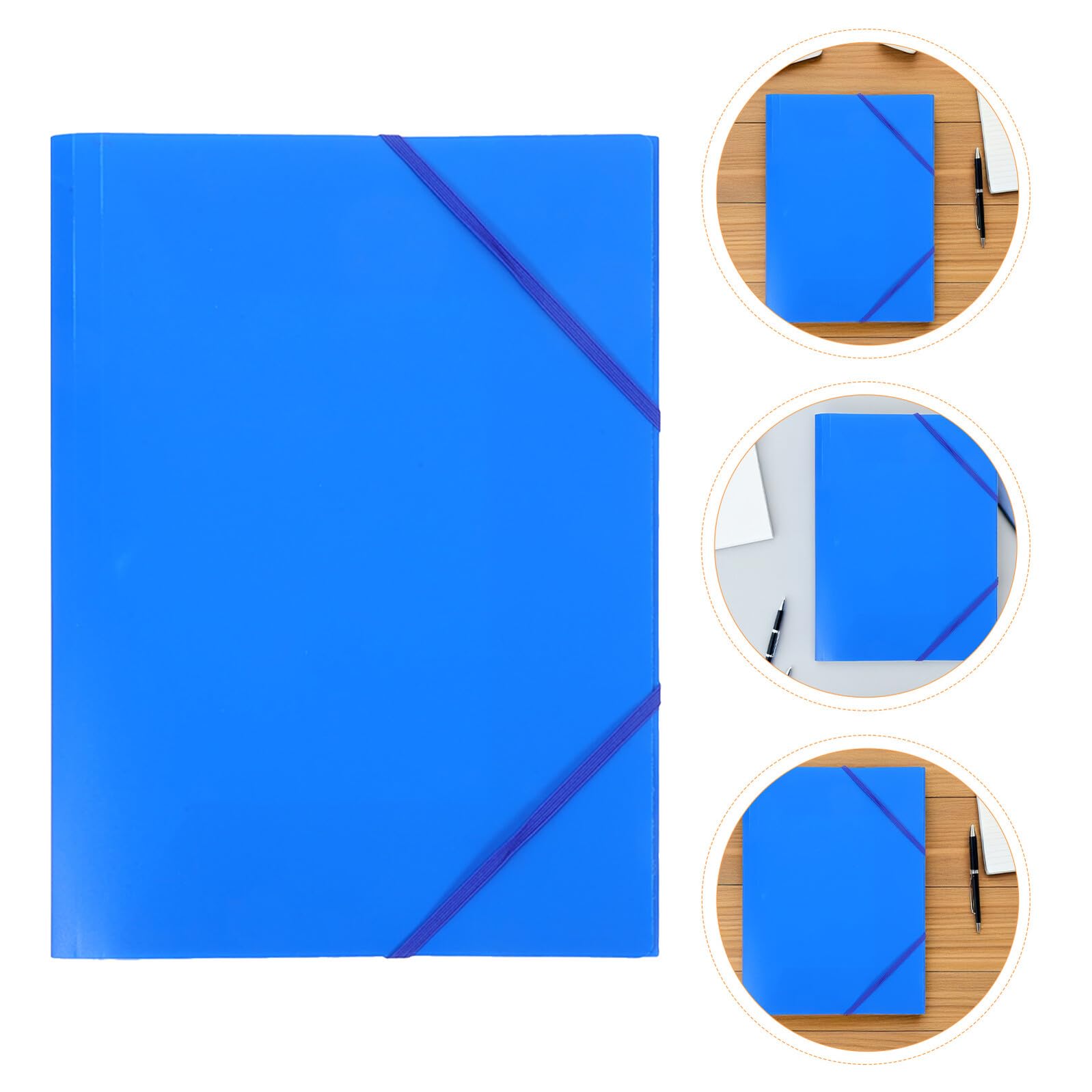 Gadpiparty Cartella Portadocumenti A4 in Plastica Resistente con Fascia Elastica Organizer Scolastico e da Viaggio Set da 10 Pezzi Portatile e Compatto per Ufficio e Scuola