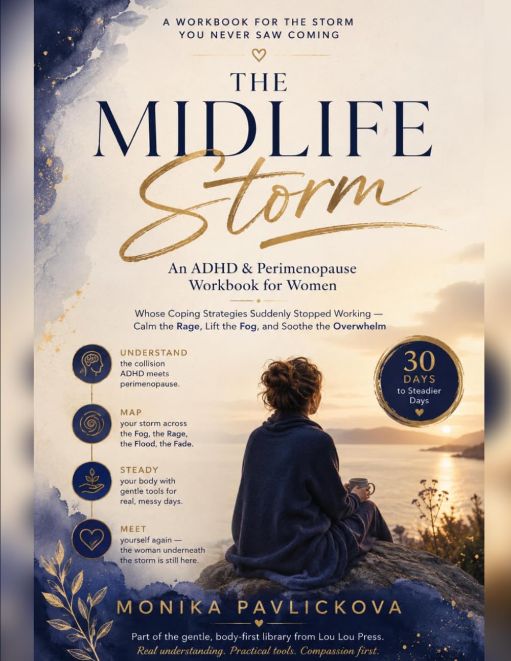 The Midlife Storm: An ADHD & Perimenopause Workbook for Women Whose Coping Strategies Suddenly Stopped Working — Calm the Rage, Lift the Fog, and Soothe the Overwhelm