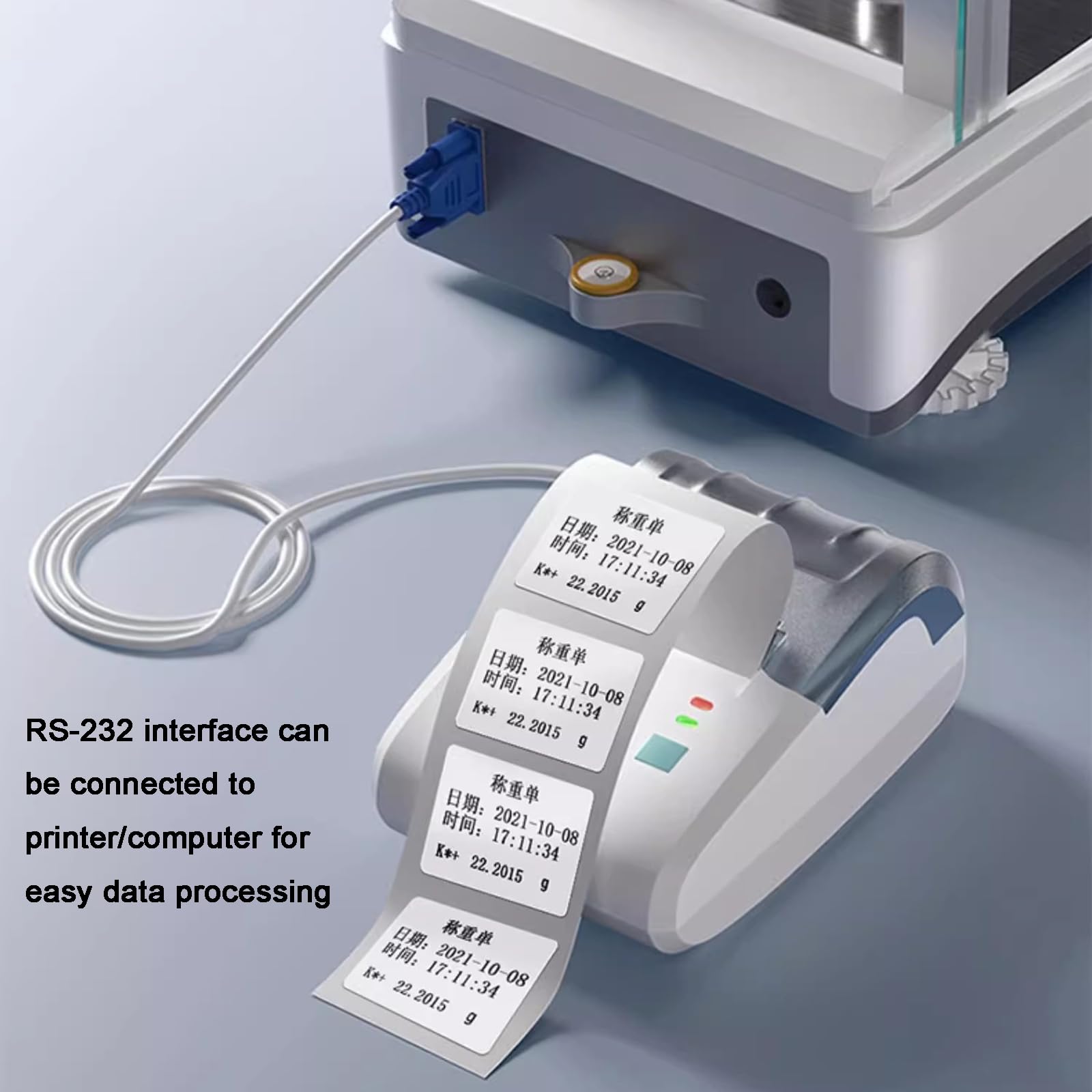 Waga analityczna, precyzyjna waga laboratoryjna 0,1 mg z wyświetlaczem LCD, przednią szybą i RS232 do badań naukowych w zakresie biżuterii
