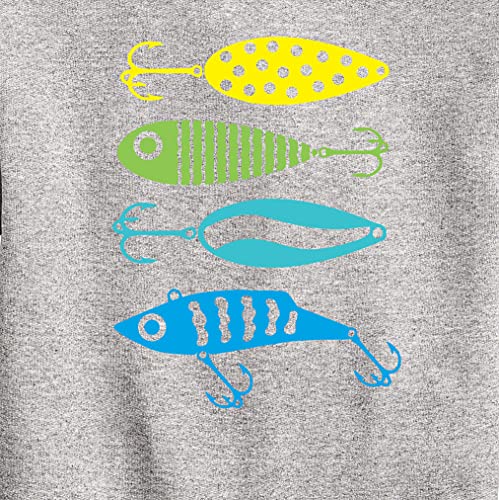 Instant Message - Fishing Lures - Toddler And Youth Crewneck Fleece Sweatshirt3