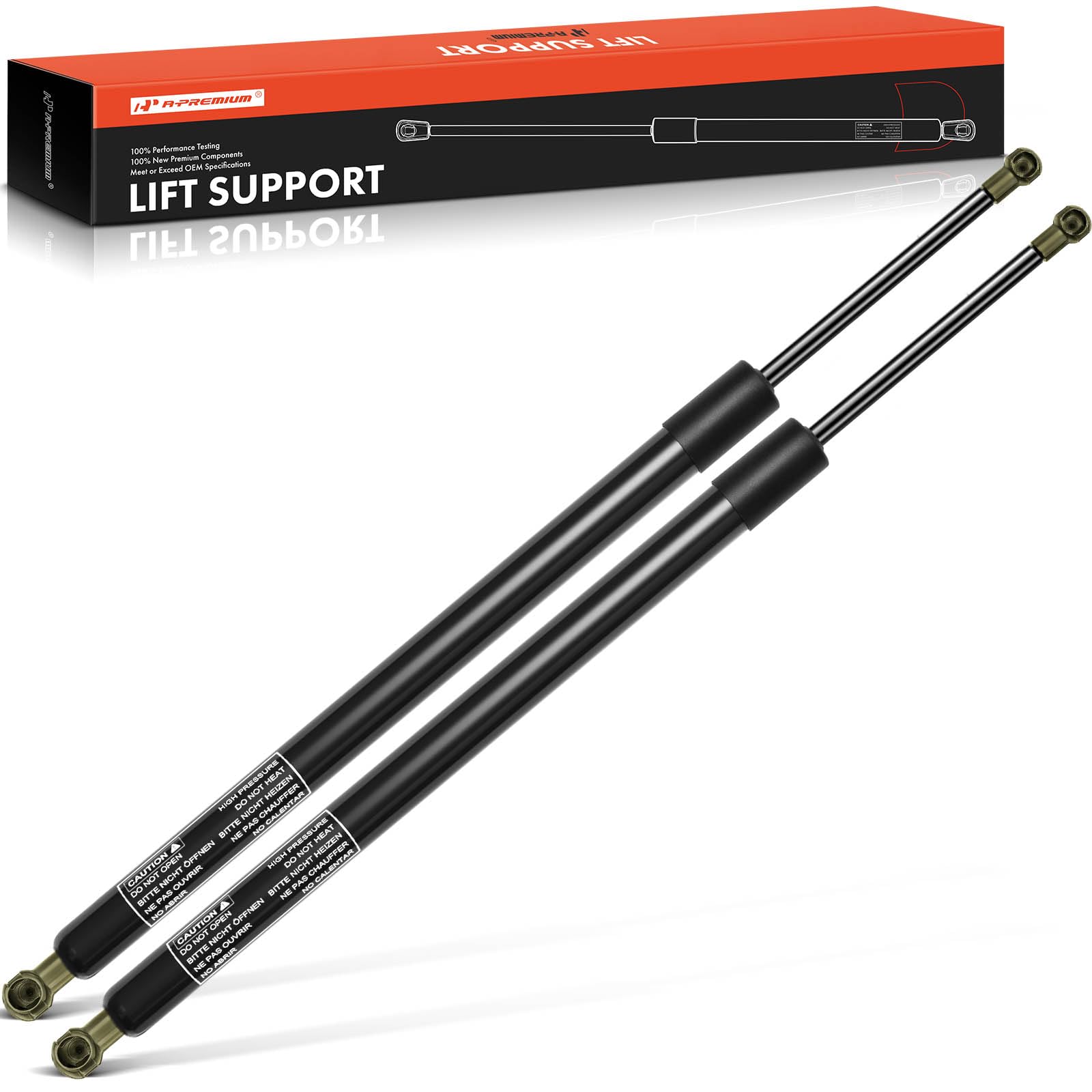 A-Premium Rear Tailgate Lift Supports Shock Struts Compatible with