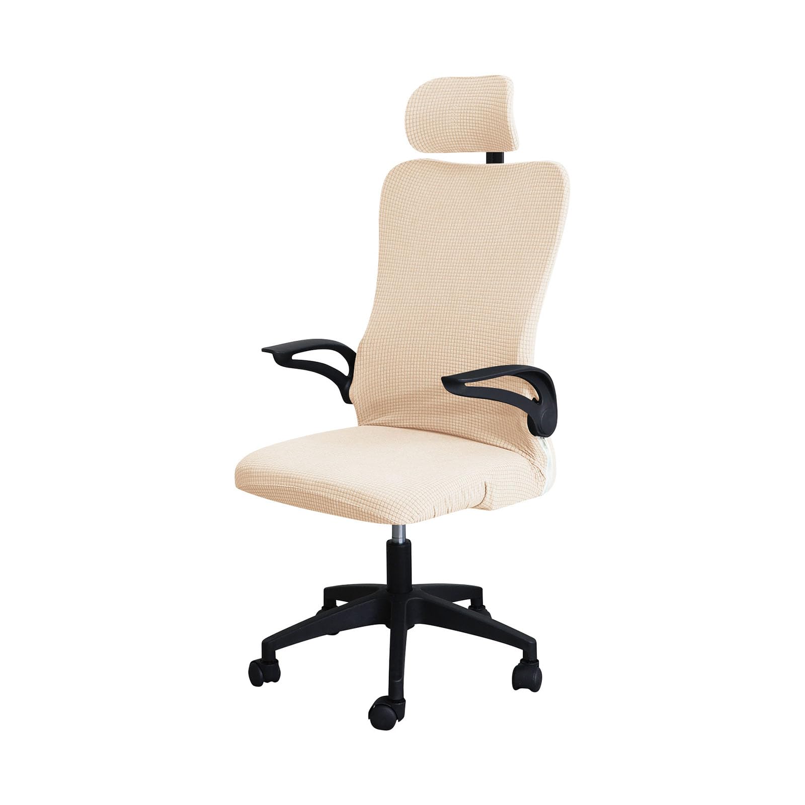 Leomix H Ergonomic Office Chair Cover Set, Wit Headrest Cover, Universal Chair Slipcovers Soft Comfortable Washable, For Office Executive Chair,