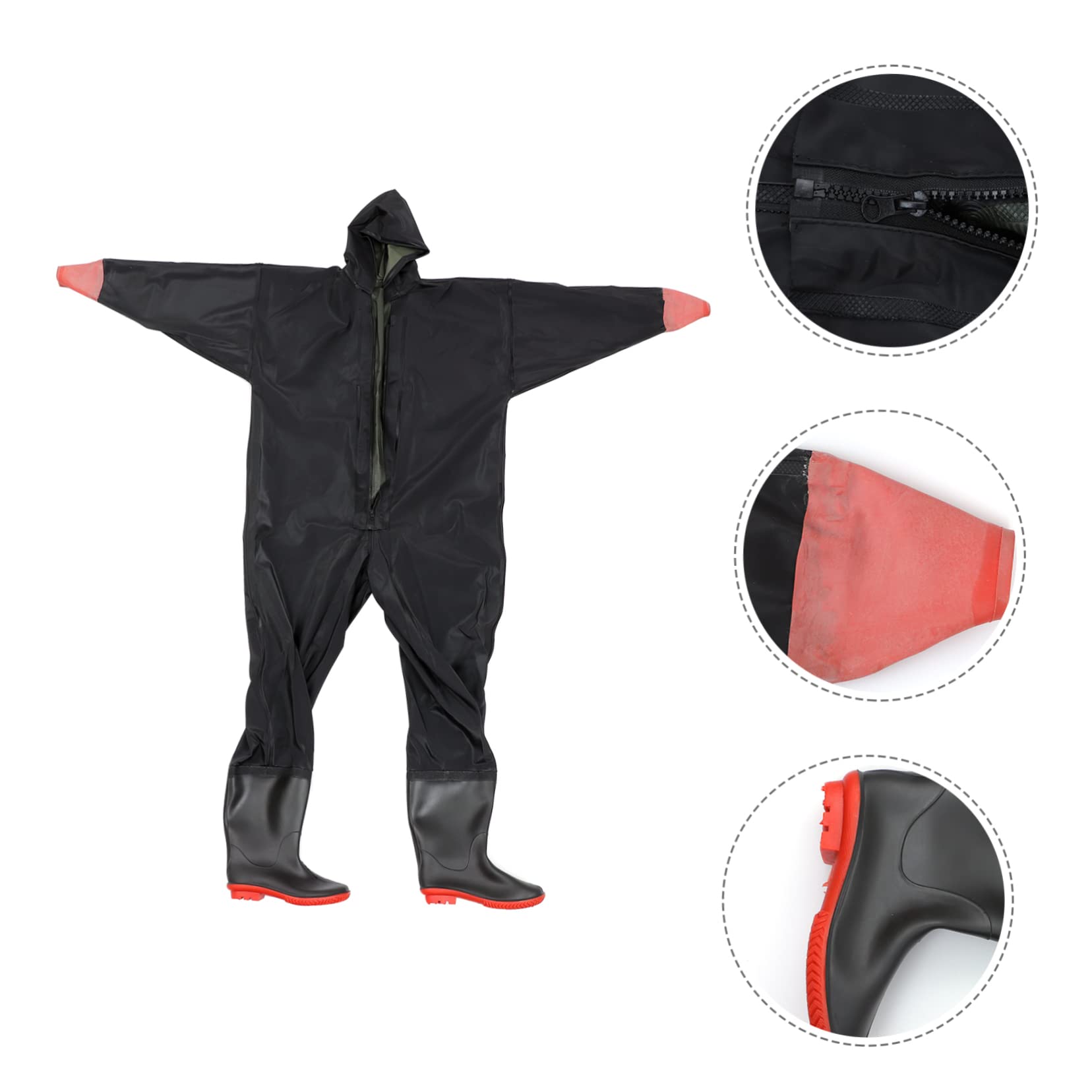 Toddmomy Pantalones Impermeables para Pesca Diseño Liviano y Material PVC, Mono Traje de Vadeador para Hombres y Mujeres, Adecuado para Pesca y Buceo