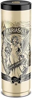 Mariasole Caffè Espresso Bohnen 500g in hochwertiger Kaffeedose - Traditionelle Röstung in Sizilien über Holzfeuer In Handarbeit - Premium Espressobohnen für Vollautomat und Siebträger