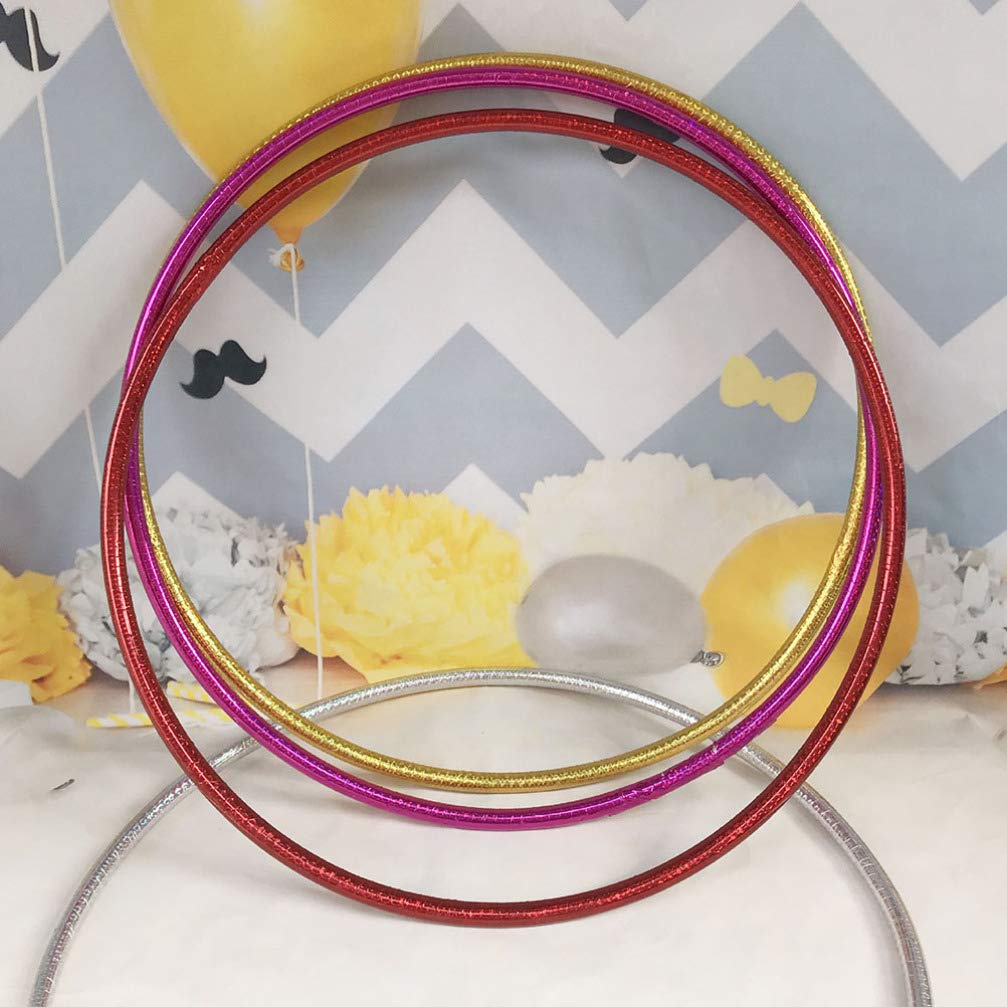 3St. 55CM Metalringe für Traumfänger Bastelring Makramee Kranz Blumenreifen Blumenkranz für DIY Basteln Kunsthandwerk Hochzeit Geburtstag Weihnachten Neujahr Party Dekoration