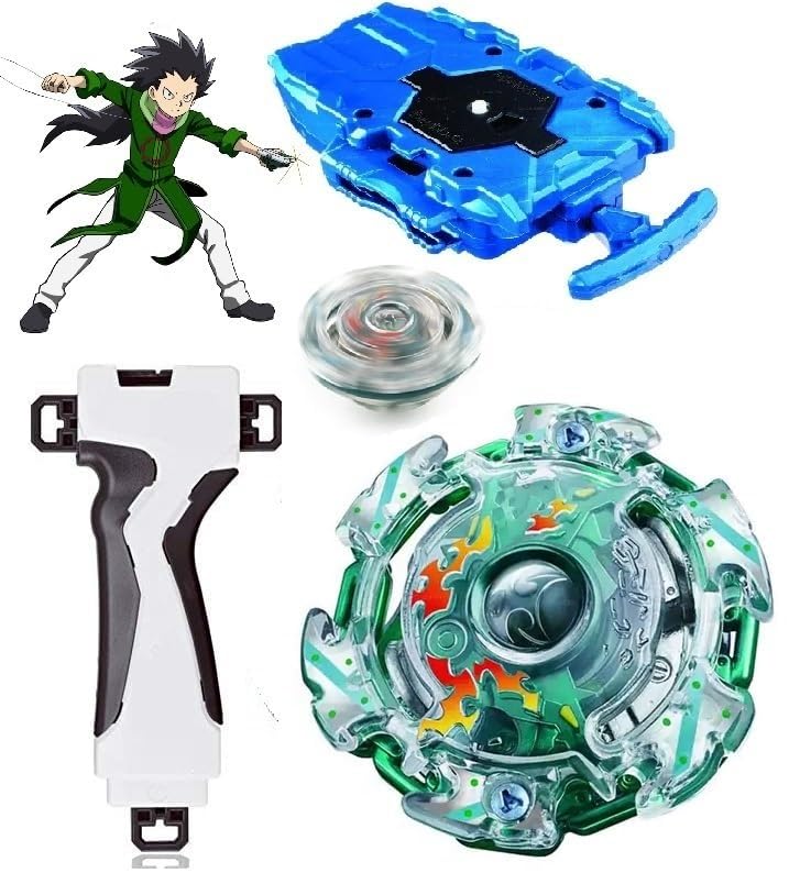 Bestie toys Spinning Top with String Launcher Spin Direction Right Spin for Kids with Handle and Adult(B-37 Booster Kaiser Kerbeus)