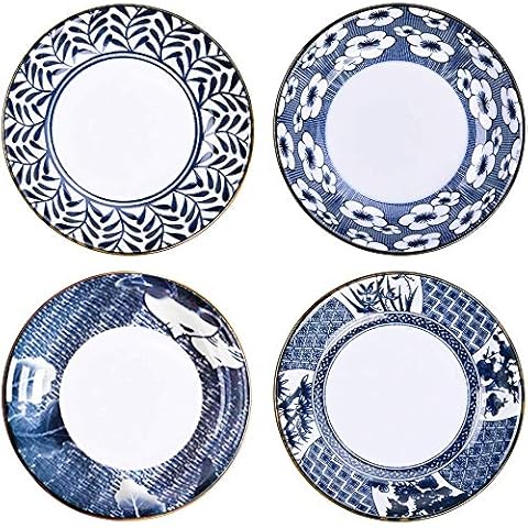 Cyimi 3.5" Ceramic Soy Sauce Dipping Bowls Sauce Dish Side Dishes Serving Dish Appetizer PlatesSeasoning Sauce Bowls Japanese Style, Set of 4 Cover