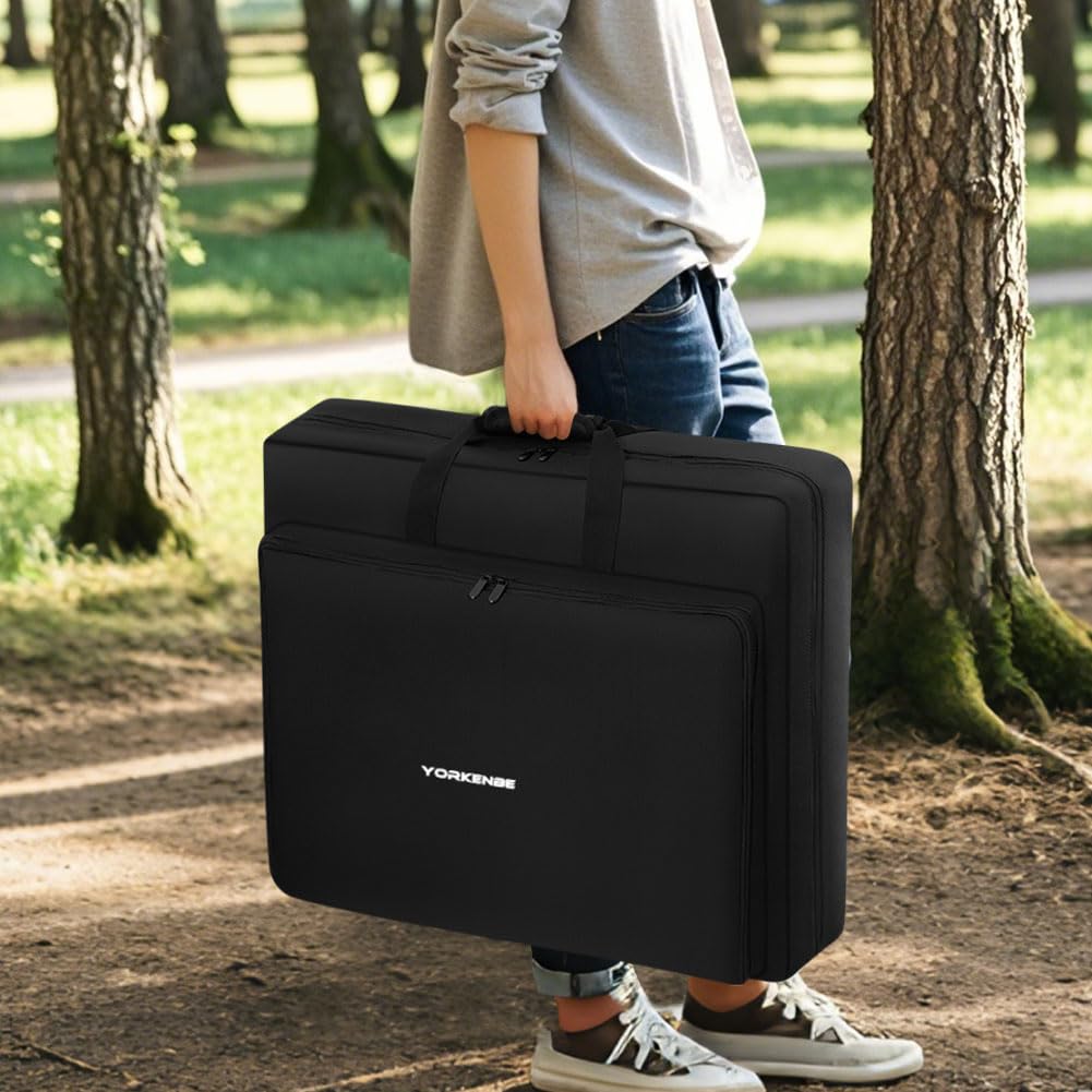 Aufbewahrungstasche für Solarpanel, Solarpanel Tasche Kompatibel mit Jackery SolarSaga 100W 100X 200W, Wasserfester Solarpanel-Rucksack für 2 Paneele, Passend für Panel bis zu 68x15x58cm
