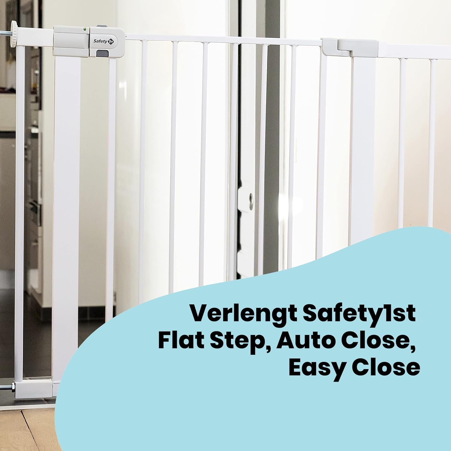 Safety 1st Easy Close Metal Gate, Verlengstuk voor veiligheidshek baby van 14 cm, Eenvoudi - Analyse des détails et conception
