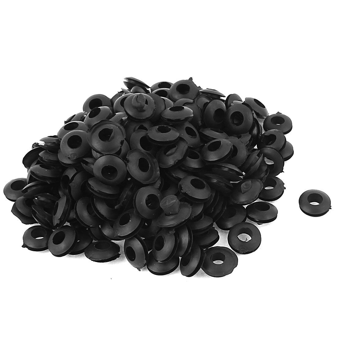 uxcell Rubber Dual Side Wiring Grommets Gasket Protector 185pcs