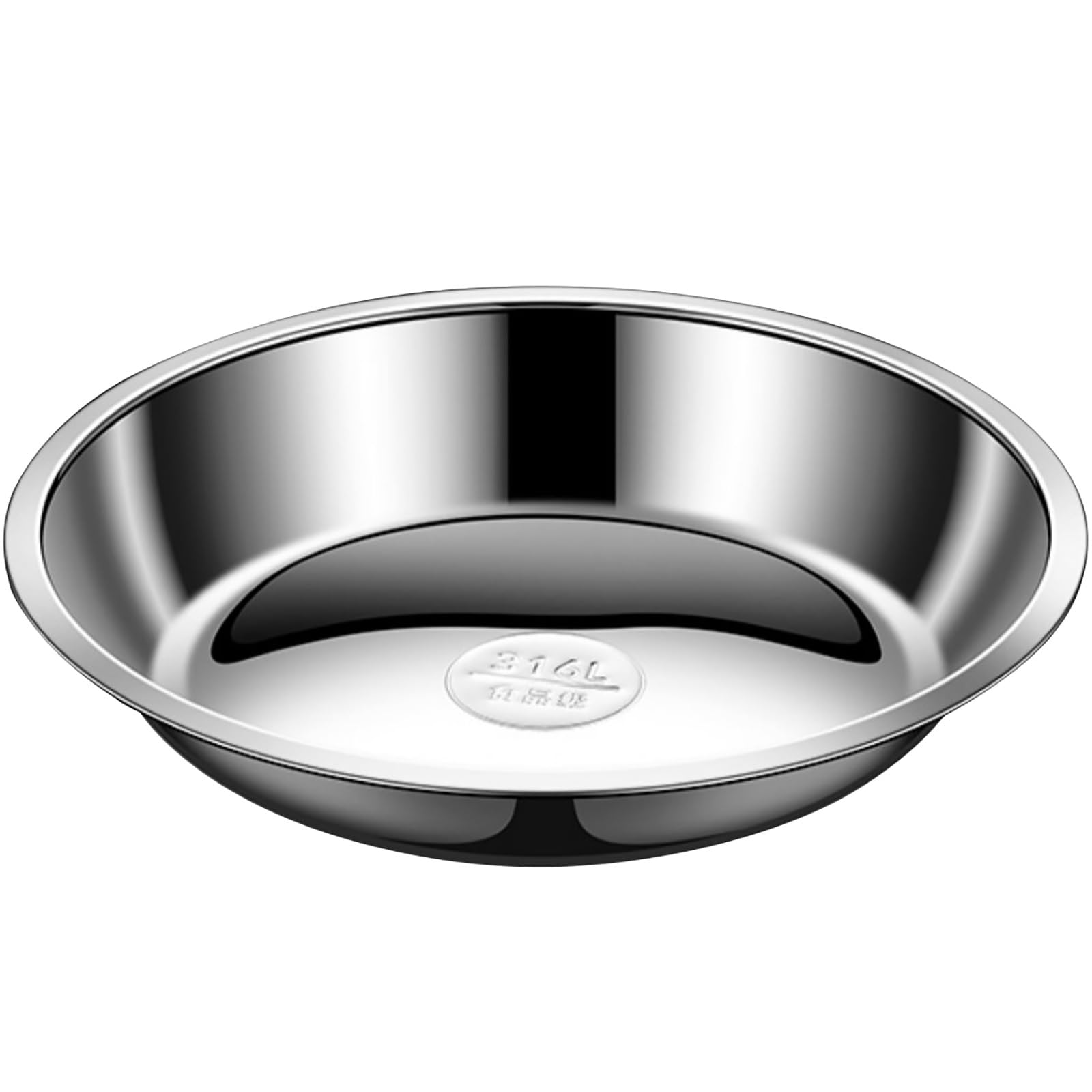 Blacha do Pieczenia, Okrągła Metalowa Taca, Blachy do Pieczenia Ciastek, Taca ze Stali Nierdzewnej, Blacha do Pizzy, Gotowania na Parze, Sortowania Składników(26cm/10in)