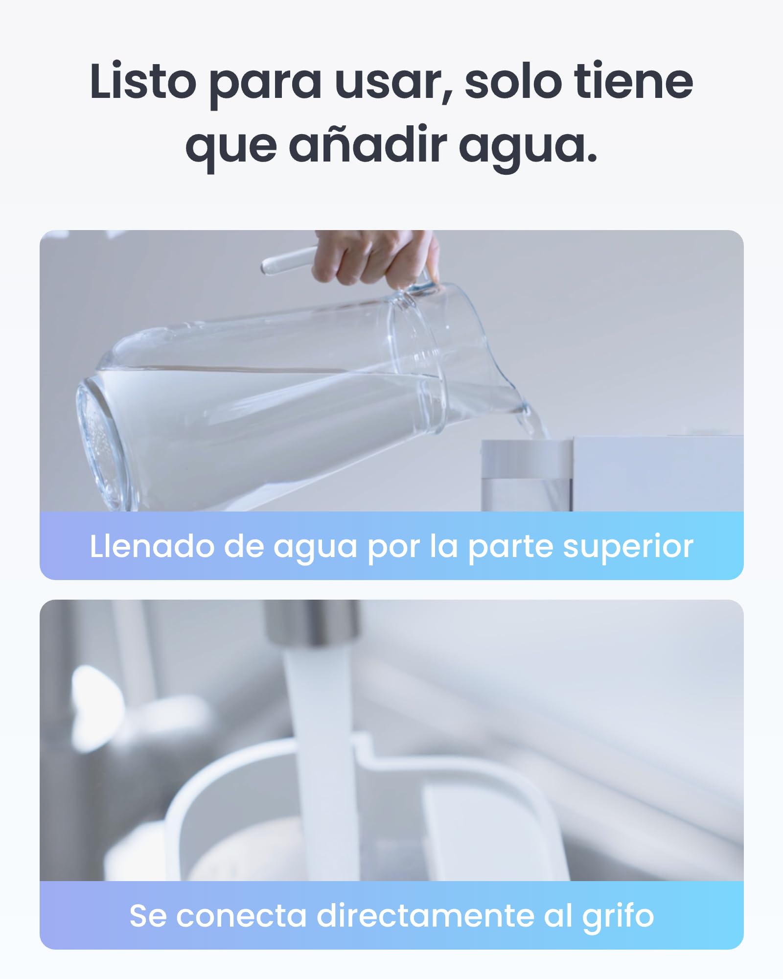 SwitchBot Humidificador Evaporativo, 750 ml/h, 4,5 l para habitaciones grandes, sin niebla, llenado por arriba, filtro lavable, silencioso para bebés, Alexa, Google Home, HomeKit y Matter