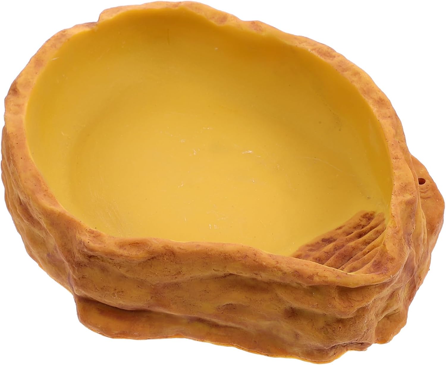 Milisten Rocks Pattern Reptile Food Bowl Durable Feeding Dish Water Holder for Tortoise Lizard and Snake Bath Tub for Reptile Supplies and Habitats