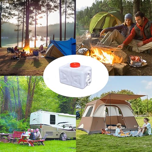 Tanque de agua de gran capacidad con grifo para uso doméstico y al aire libre - Cubo portátil y duradero de almacenamiento de agua de plástico (4 galones) miniatura 5