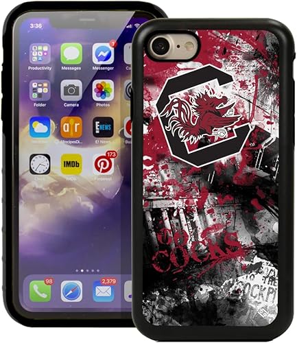 Miniatura 19 de Guard Dog NCAA - Funda híbrida para iPhone 7/8/SE Paulson Designs, color negro Marea carmesí de Alabama