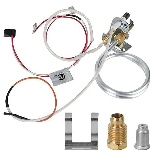 Upgraded 100112330 Water Heater Pilot Assembly,Compatible with 300 301 Series Whirlpool,Fit for A.O.Smith, American, State, Kenmore, Reliance,Replace 9007876 9007877 Thermopile Assembly