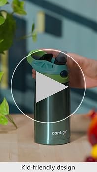 Amazon.com: Contigo Kids Straw Stainless Steel Water Bottle