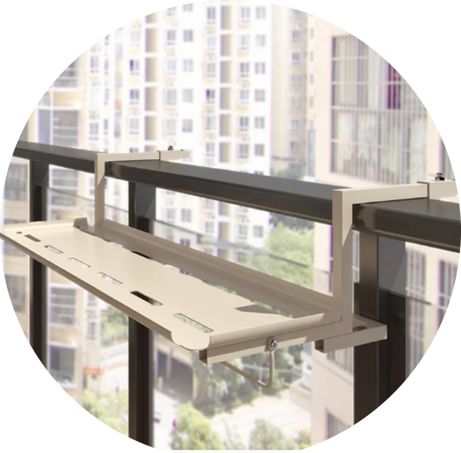 Plant-Racks Balcony Railing Flower Stand Wrought Iron Hanging Flower Pot Rack Balcony Railing Hanging Storage Rack Succulent Plant Shelving Unit(White,120 * 45 * 20cm)