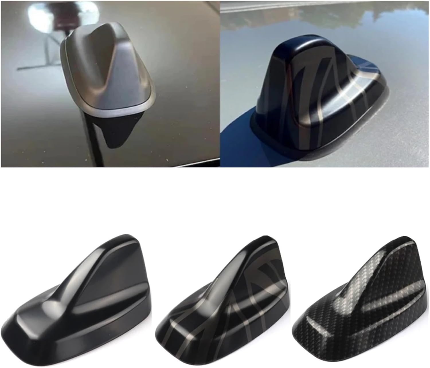 Car Antenna Roof Cover Trim Sticker Compatible for BMW MINI Cooper F54 Clubman F60 Countryman(Glossy Black)