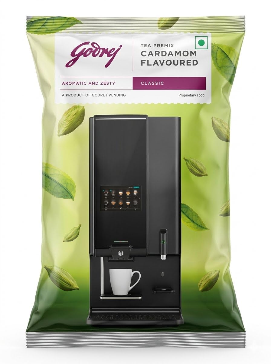 GODREJ VENDING Tea Premix Powder | Instant Tea Premix | Easy to Use – 3 in 1 Tea, Suitable for Vending Machine for Home and Office, 1kg Sold by Premsons (Cardamom Classic)-image-20