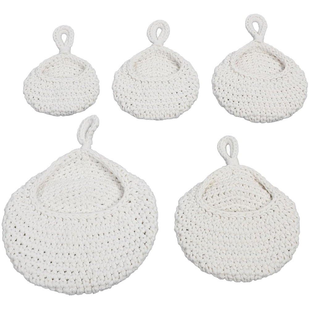 Cesta colgante de macramé artesanal: llena de calidez, vida y orden natural tu cocina 1