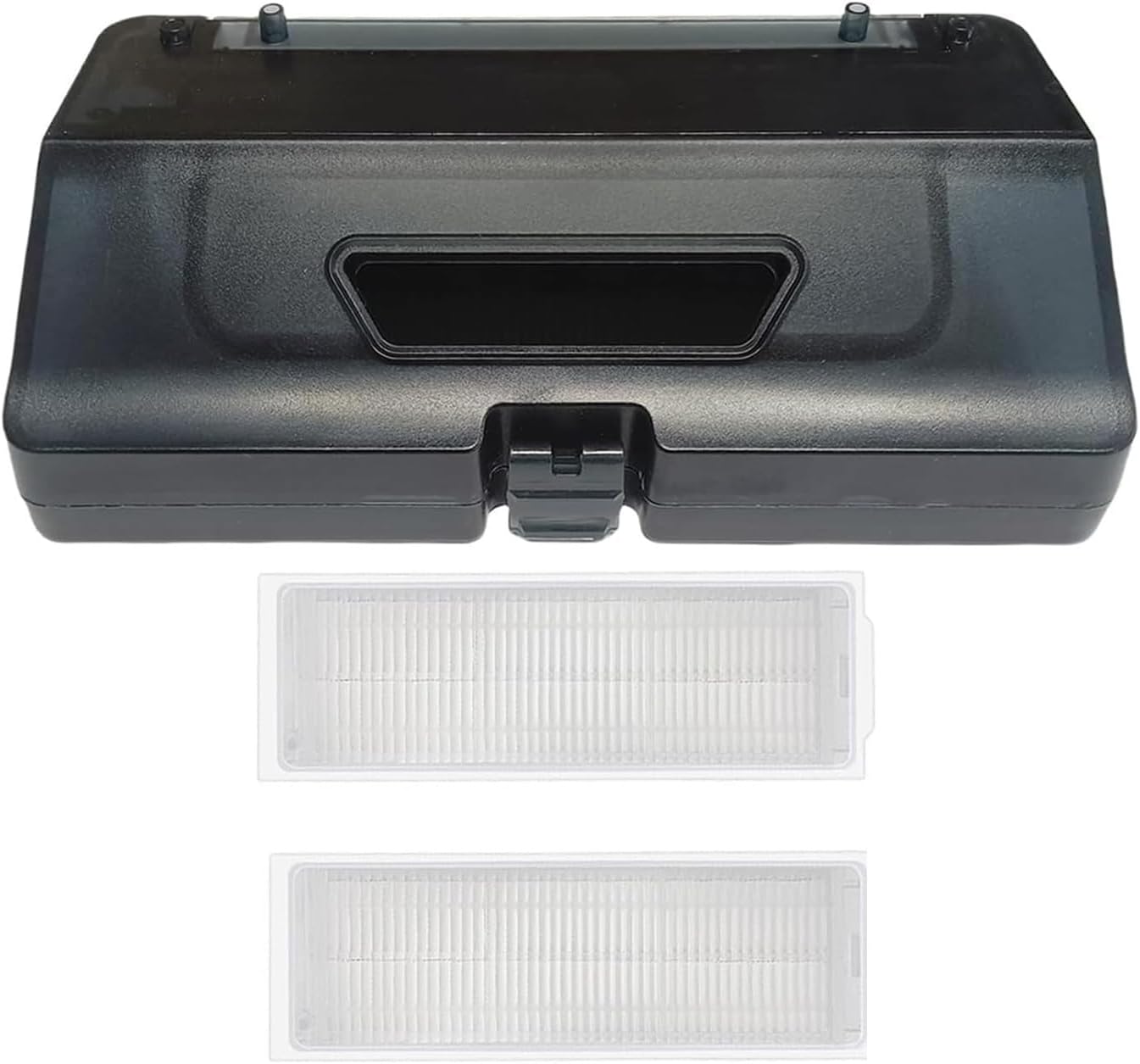 Robot Vacuum Cleaner 2-in-1 Water Tank Dust Box, Compatible for Xiaomi Mop/Mop Pro/Mop 2S S10 S12 T12 B106GL V2 SE STYJ02YM,1 Dust Box,2 HEPA Filter Robot Vacuumer Replacement Kit Accessories