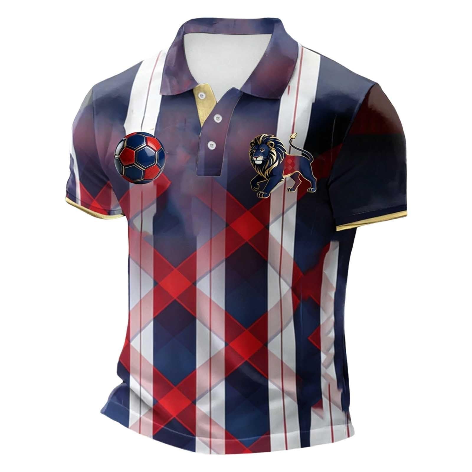England Football Shirt 2026 Short Sleeve Polo Shirt with England Flag Design for Soccer Fans Comfortable Fit for Everyday Wear and Matches
