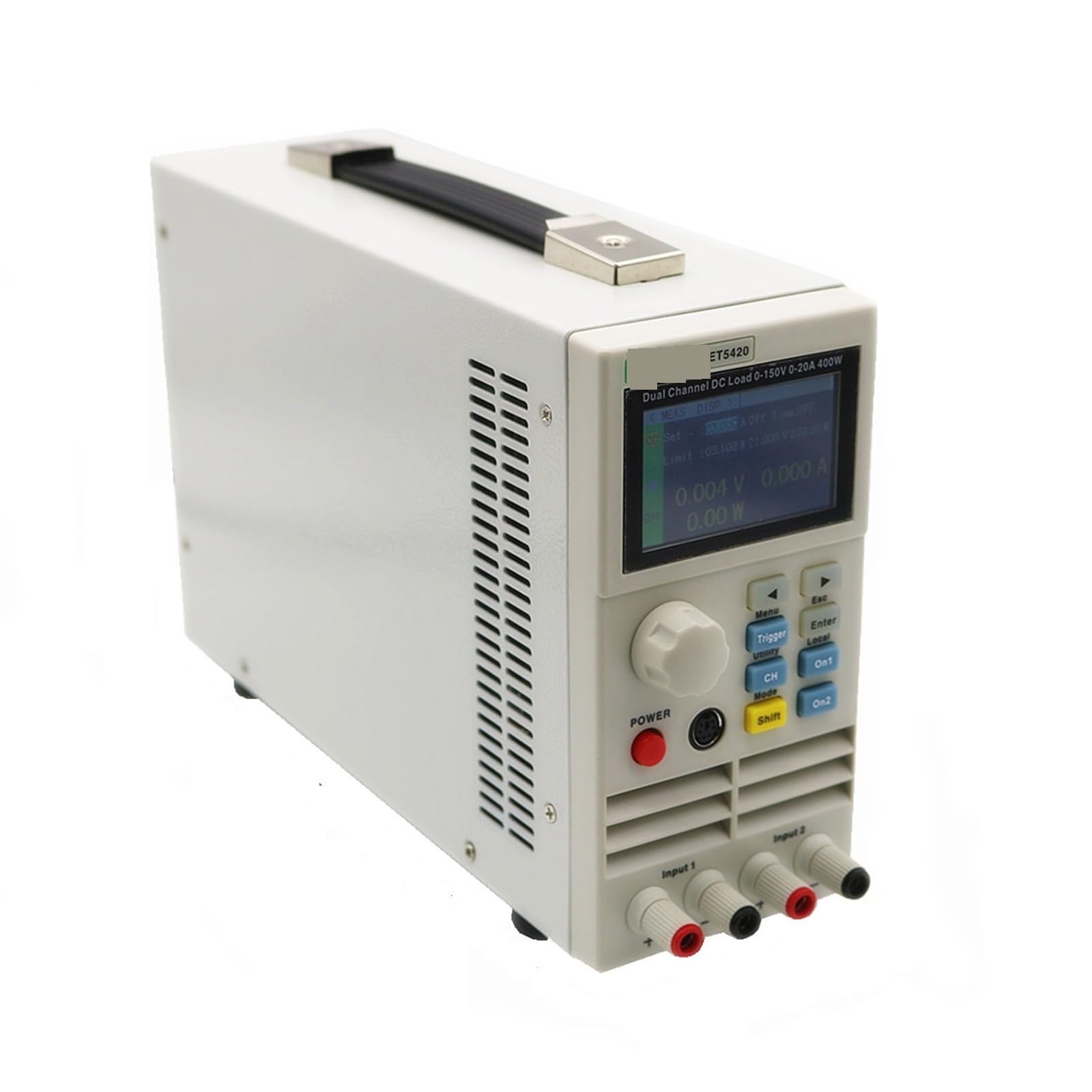 ET5420 Wysokiej precyzji programowalny elektroniczny tester obciążenia DC z podwójnym kanałem i ekranem TFT 2,8 cala, Laboratorium Precyzyjne