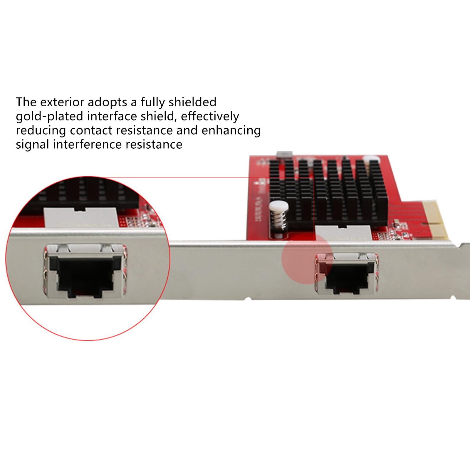 Porto PCIe Gigabit Scheda di Rete 10Gbps Alta Larghezza di Banda ABS Materiali per Computer Desktop Velocità Multipla Adattatori Ethernet Pciexpress