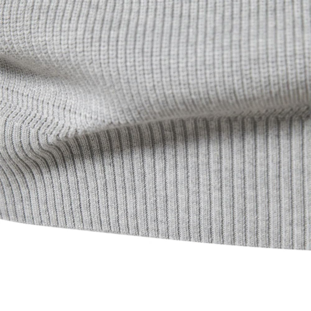 ZBDZSW Autunno Cotone Cerniera Cardigan per Uomo Moda Casual Sociale Uomini Maglioni Collo Alto Inverno Caldo Maglione Lavorato A Maglia Uomo