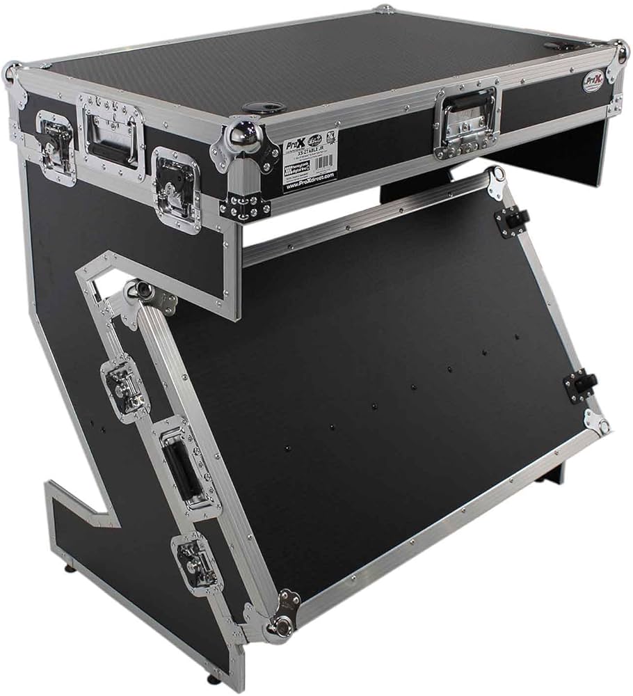 ProX DJ Z-Table Portable Junior Workstation/Compact Flight Case