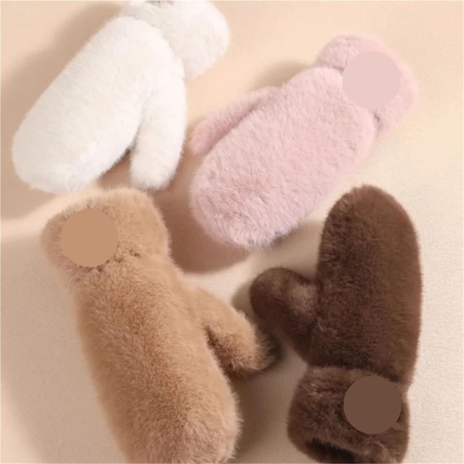 Guanti invernali da donna caldi e spessi in peluche antivento Per Inverno