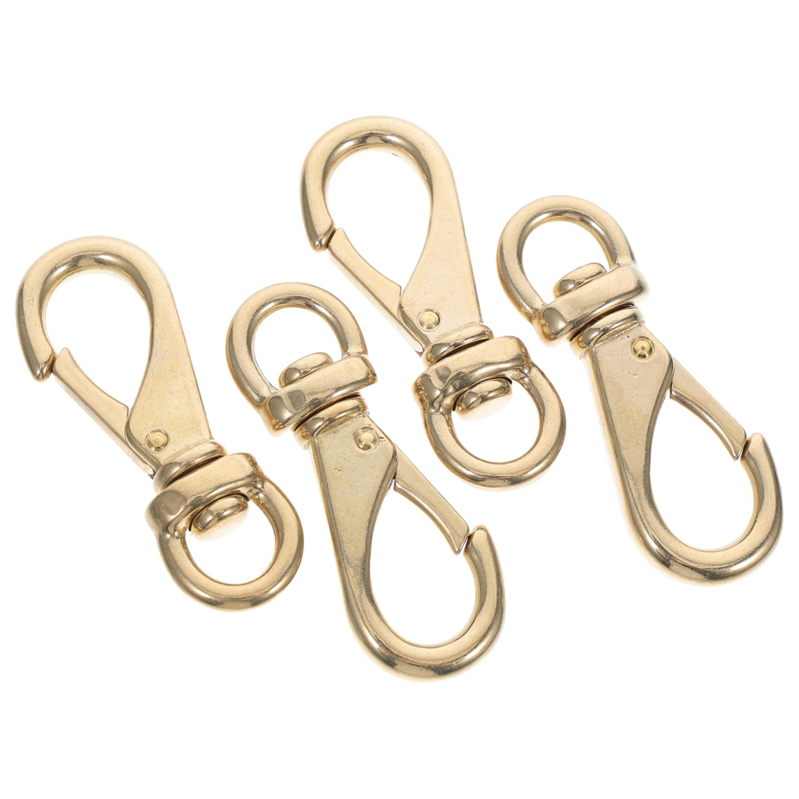 Cabilock Brass Universal Hooks Swivel Clasps for Lanyards Keychains and Large Dog Harnesses