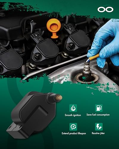 Miniatura 4 de SCITOO Paquete de 5 bobinas de encendido, para Jeep Grand para Cherokee 5.2L4.0L 1993-1997, para Cherokee 4.0L2.5L 1991-1997, para Ram 3500 Van 5.9L