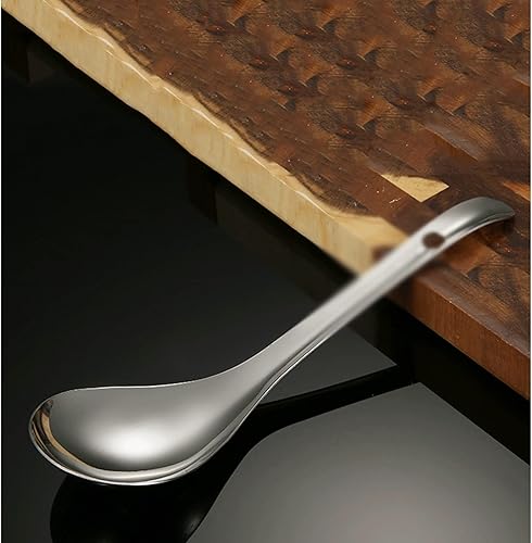 KIZQYN Cucharas redondas de acero inoxidable para caldo gruesas y pesadas para uso en el hogar la cocina o el restaurante disponible en Yaxa Guatemala