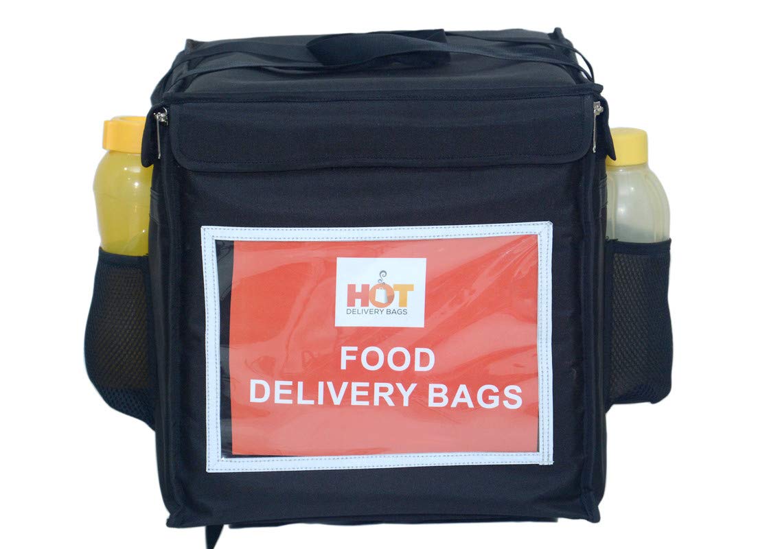 HOT DELIVERY BAGS 16 Inch Foldable Multi-Meal Delivery Bag Pack - Black (OS) | 45 liters (16 X 16 X 16 inch) | Can Keep Meals hot or cold for 120 minutes (B08PJ8ZR3L) Amazon Price History, Amazon Price Tracker