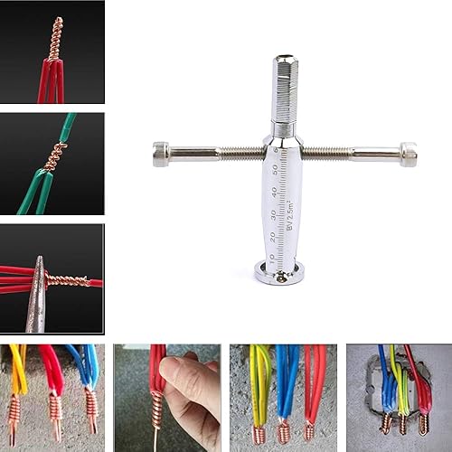 Miniatura 6 de Herramienta de pelado y torsión de cables, taladro eléctrico 2 en 1 y pelacables manual y pelacables manual, herramienta de corte de alambre de