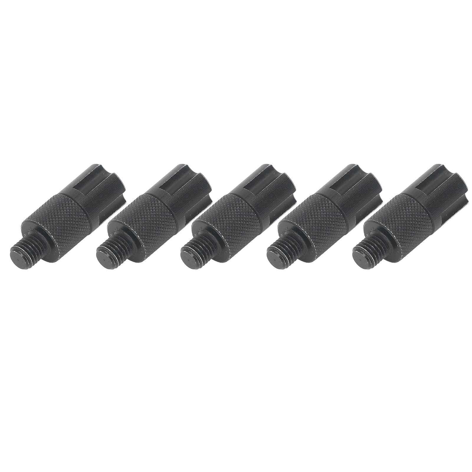 Conector de Alarma de Pesca de Aleación de Aluminio, Adaptador Duradero de 8mm, Fácil Instalación para Palos de Banco de Caña de Carpa, Juego de 5 uds.