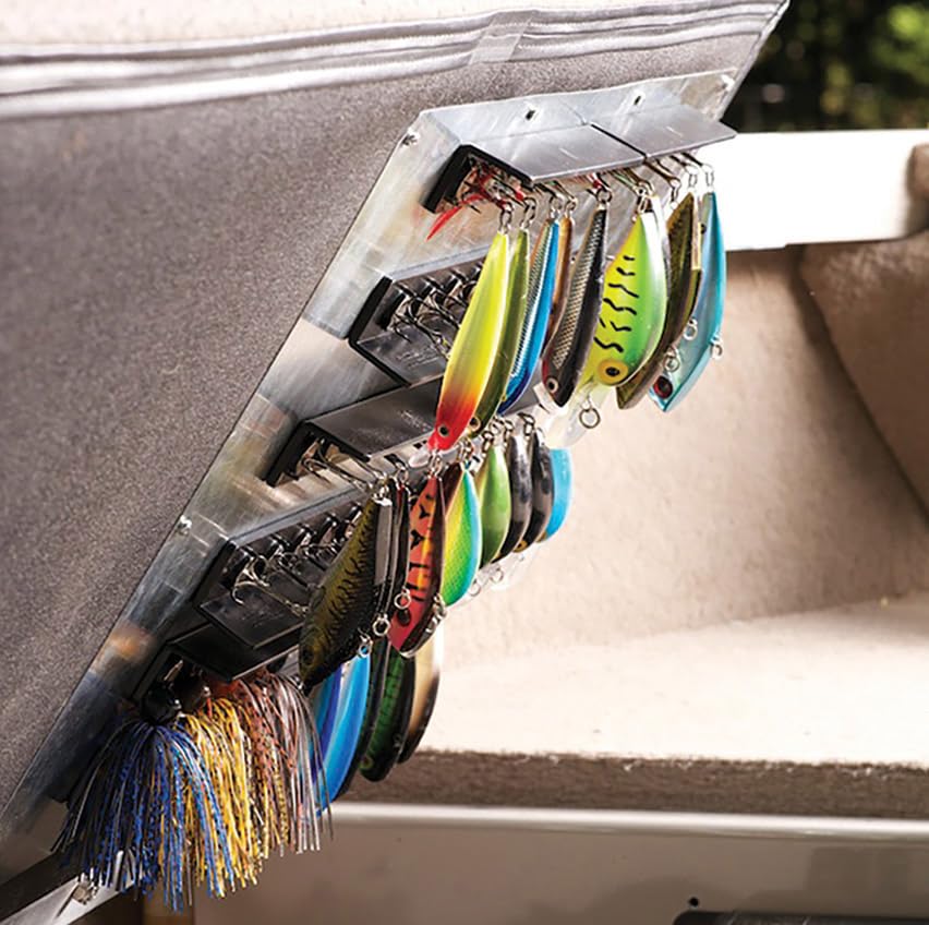 Amazon.com : T-H Marine Tackle Titan Lure Hangar Storage System - Boat  Mounted Magnetic Fishing Lure Holder and Organizer - Can Be Configured to  Fit Any Boat or Dock - Black : Sports & Outdoors