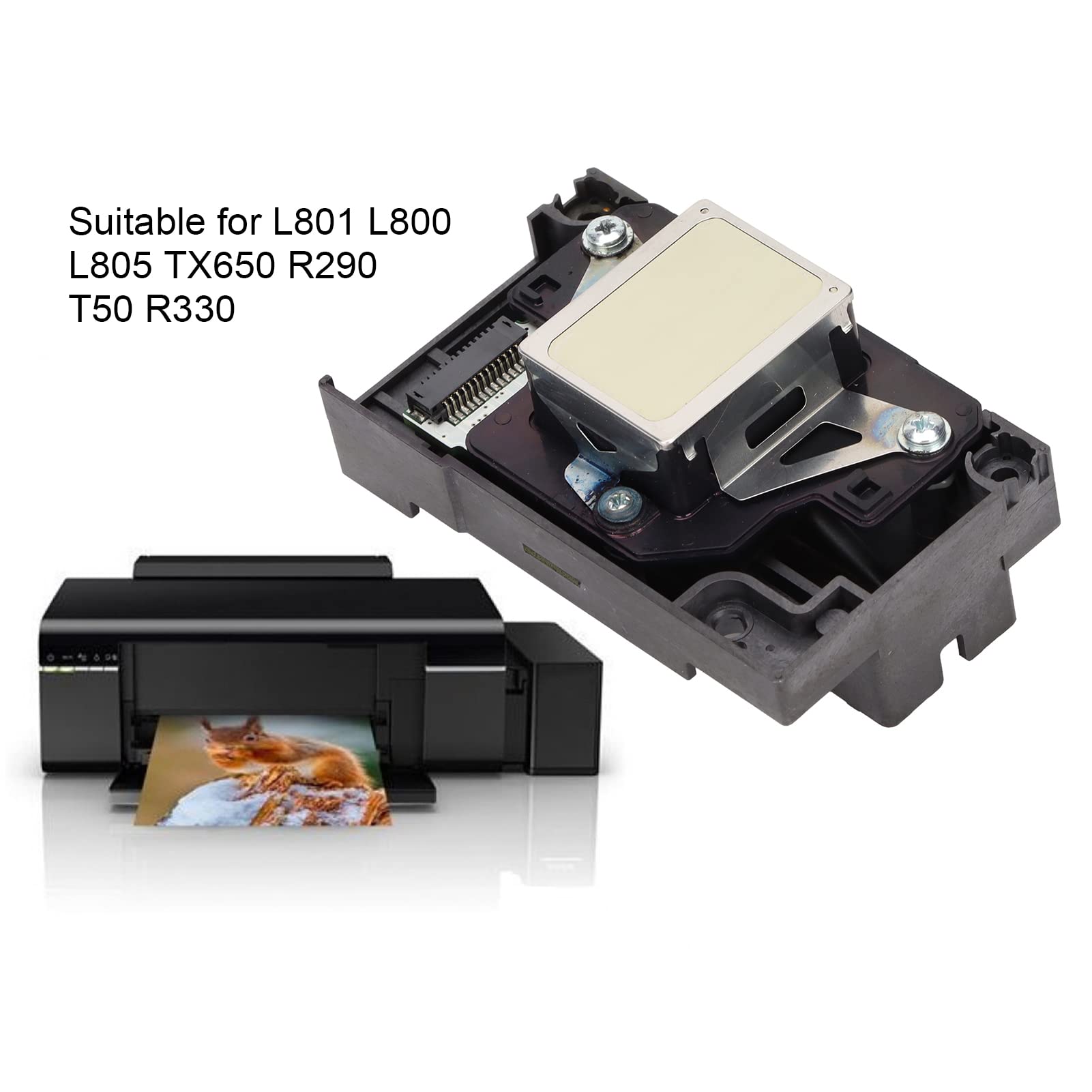 Materiale ABS Durevole Testina Di Stampa Sostitutiva Per Epson - Compatibile Con L800, L805, T50, R290 E Altri Testina Stampante Epson